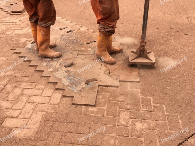 Workers Soil Orange Ocher Free Photos