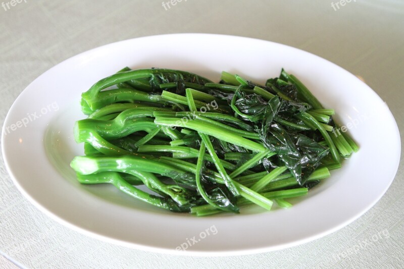 Stir-fried Vegetables Chinese Food Stir-fried Kale Kale Free Photos