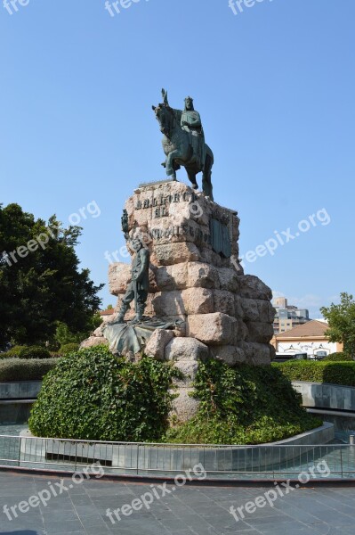 Statue Jaime I Placa Espanya Palma Majorca