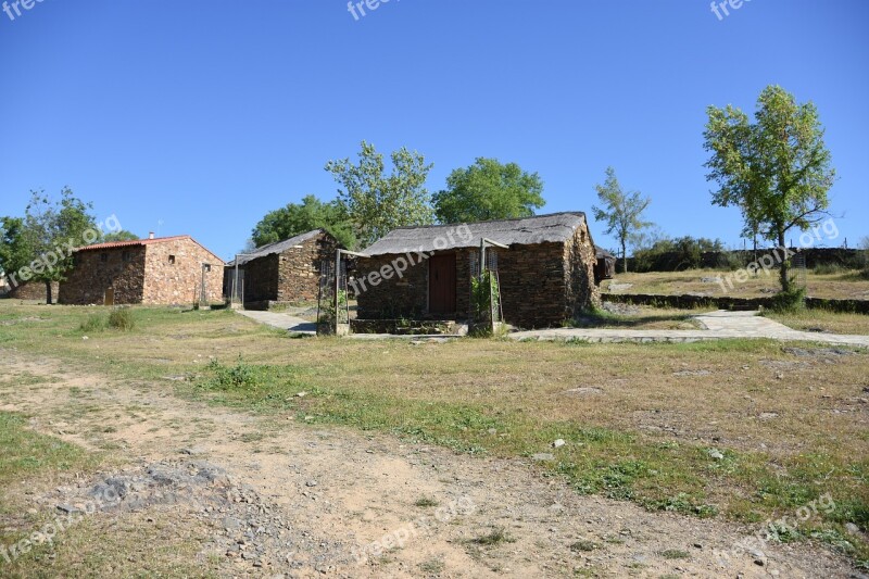 Extremadura Monfrague Huts Typical Free Photos