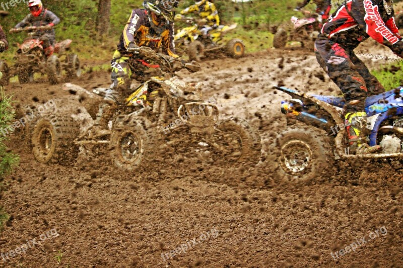 Motocross Enduro Quad Quad Race Mud