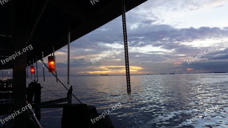 Sunset Tropical Restaurant Manila Evening