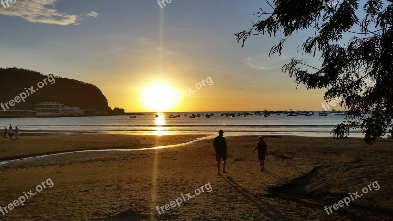 Sanjuandelsur Beach Nicaragua Sea Holiday