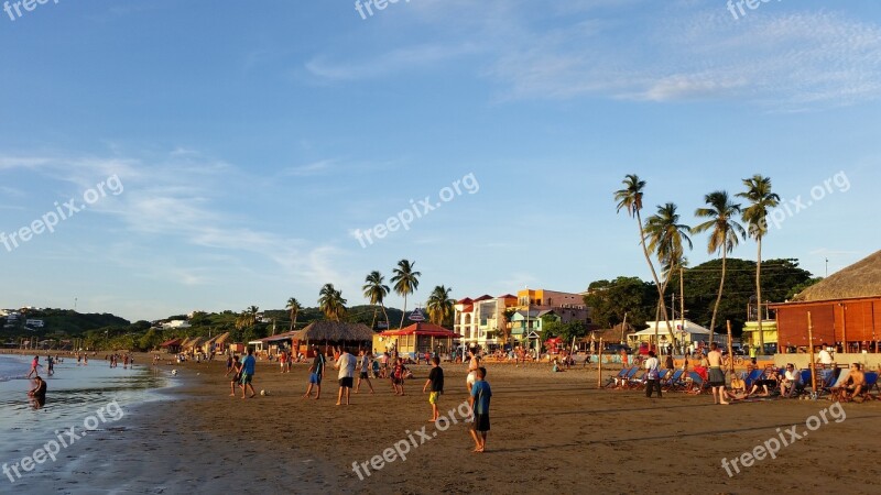 Sanjuandelsur Nicaragua Beach Sunset Sea