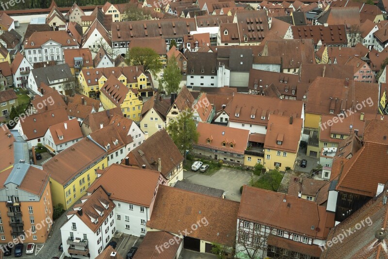 Nördlingen City Houses Truss Architecture