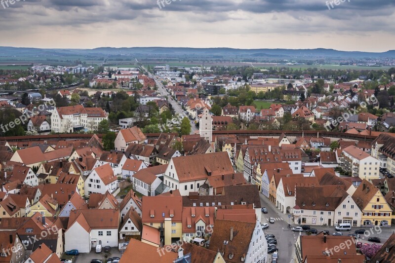 Nördlingen City Houses Truss Architecture