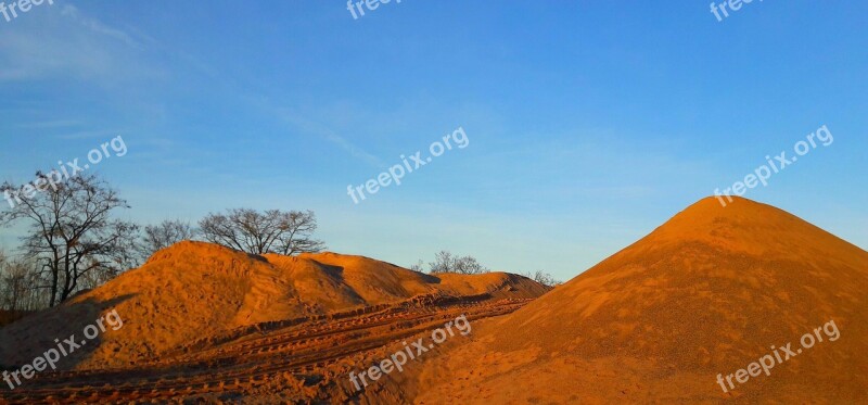 Dunes Sand Away Traces Road