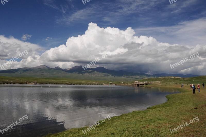 Swan Lake In Xinjiang Tourism Free Photos