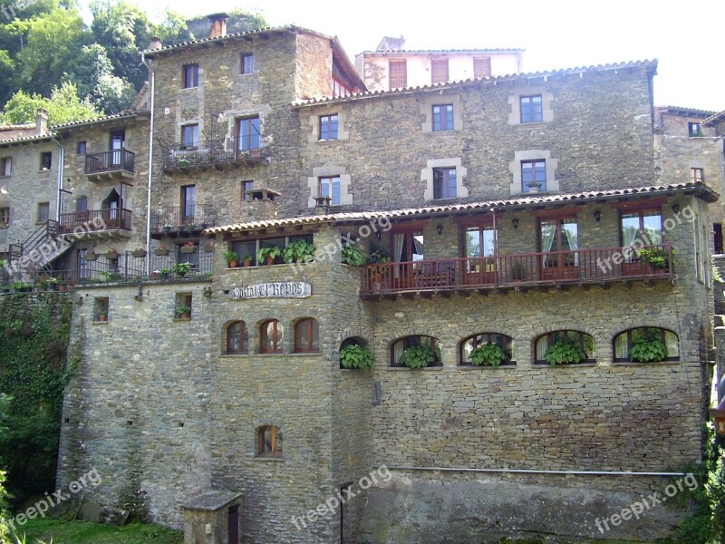 Town House Stone Construction Old House Rustic