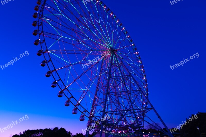 Ferris Wheel Amusement Park Vehicle Japan Kasai