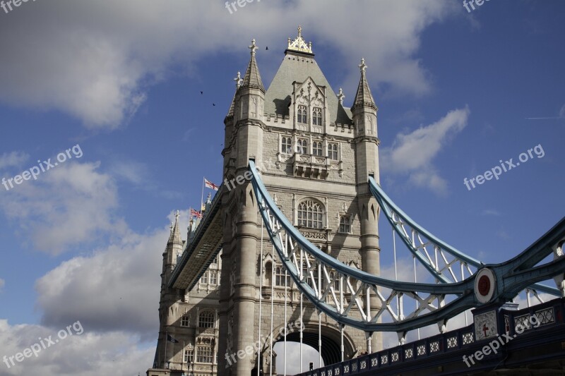 London Tower Bridge Bridge Tower River