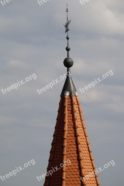 Great Roof Spire Sky Pointed