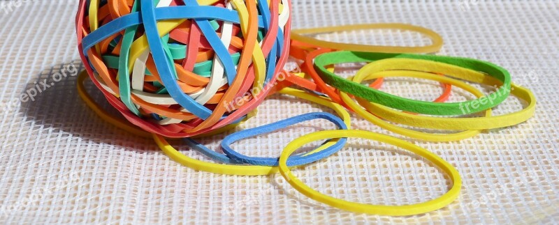 Elastic Bands Colour Ball Elastic Rubber