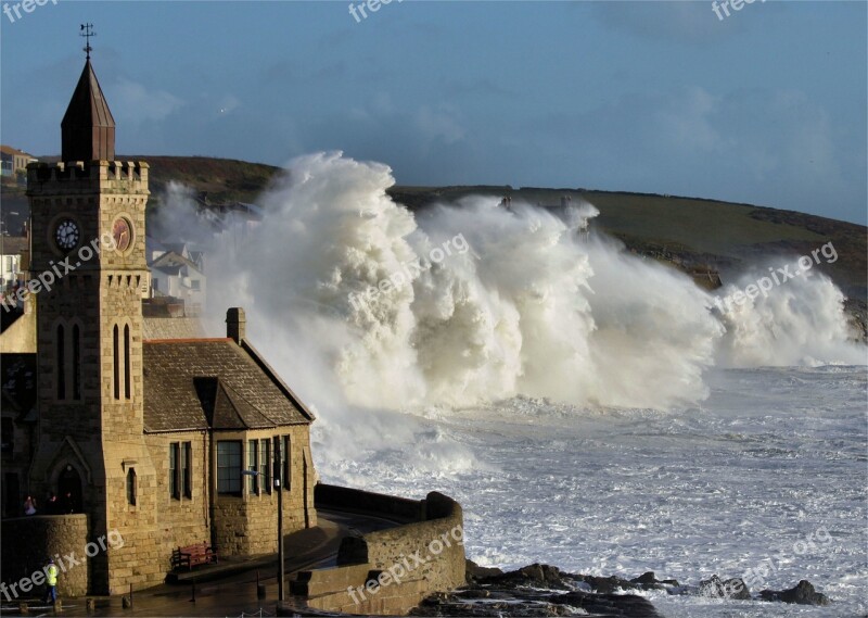 Storms Waves Sea Nature Weather