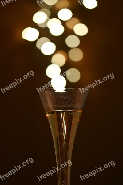 Cheers Feast Day Champagne Bokeh Prost