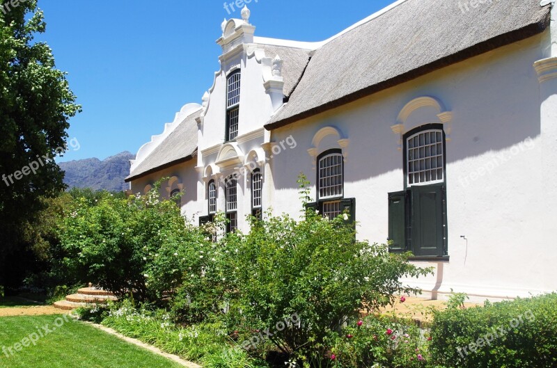 South Africa Western Cape Cape Dutch Architecture Famous