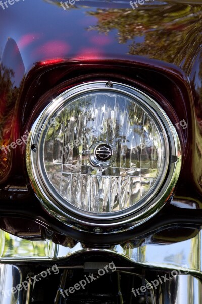 Harley Headlight Bike Free Photos