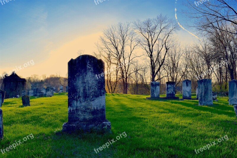 Cemetery Tombstone Grave Graveyard Death