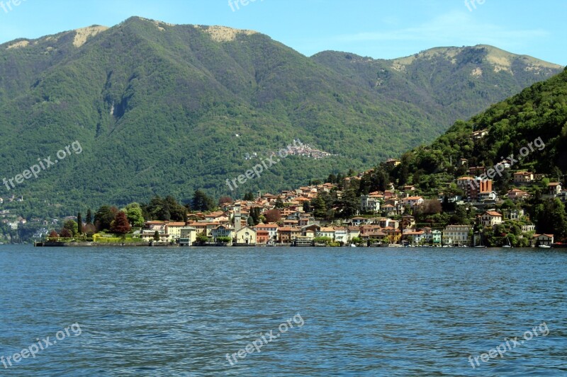 Lake Como Italy Water Landscape