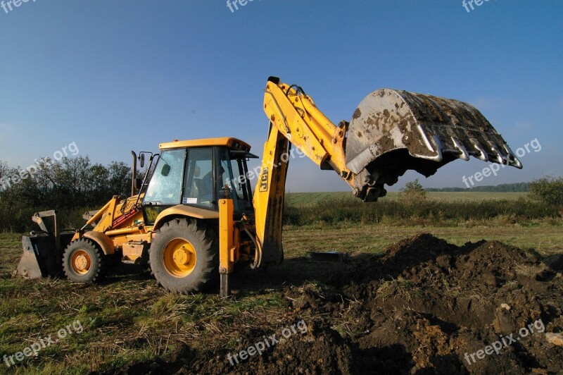 Technique Machine Excavator Tractor Pit