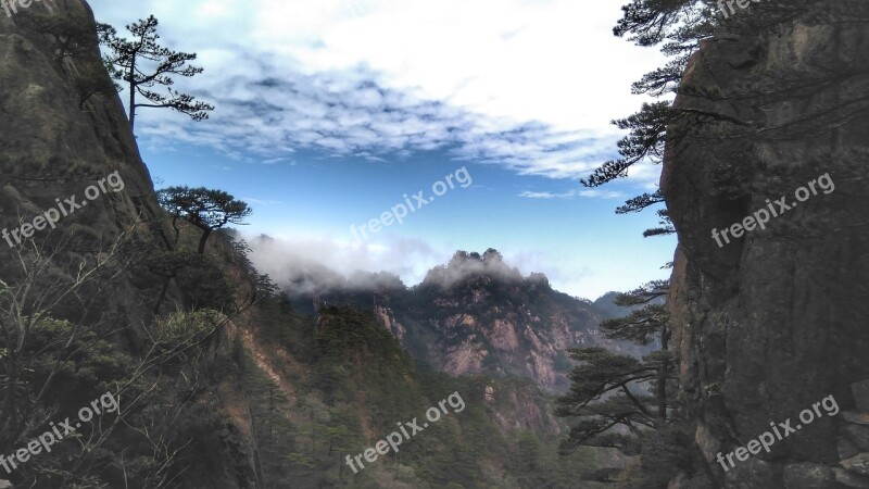 Huangshan The Scenery Cloud Free Photos