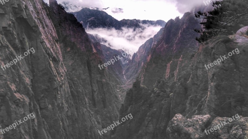 Huangshan The Scenery Cloud Free Photos