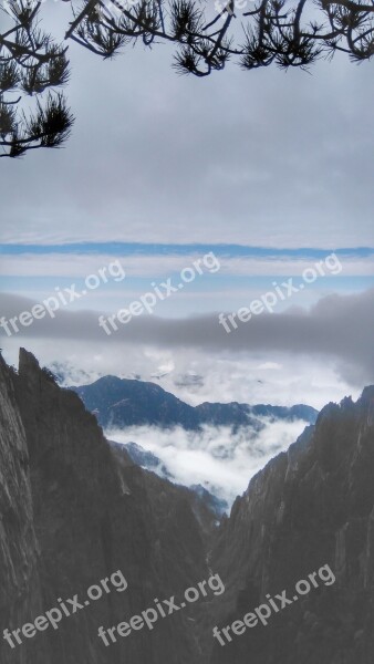 Huangshan The Scenery Cloud Free Photos