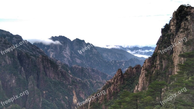 Huangshan The Scenery Cloud Free Photos