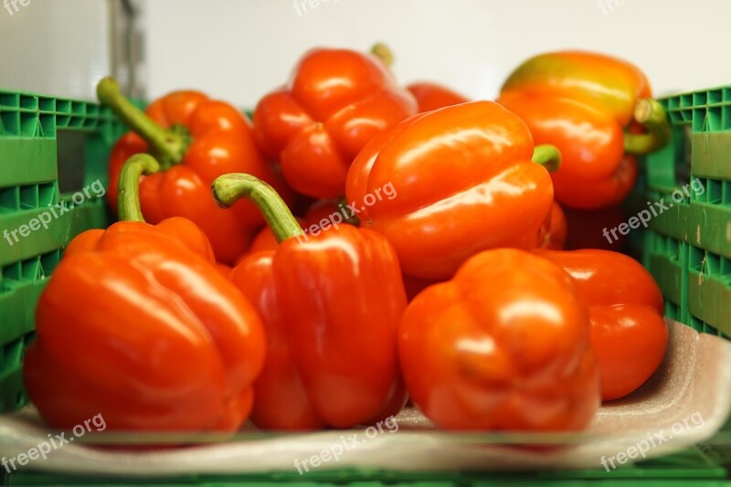 Red Food Healthy Pepper Vegetable