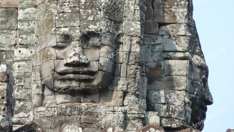 Cambodia Angkor Temple Siem Reap Face