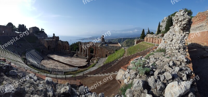 Theatre Antique Ruin Landmark Antique Roman