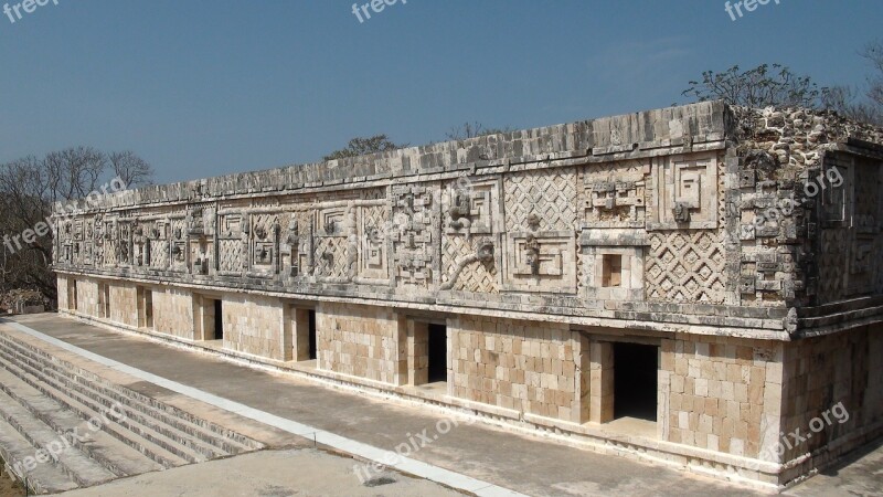 Maya Mexico Yucatan Uxmal Free Photos