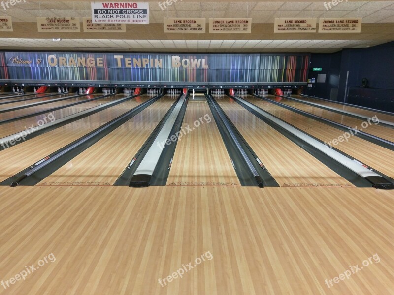 Bowling Bowling Alley Lanes Alley Sport