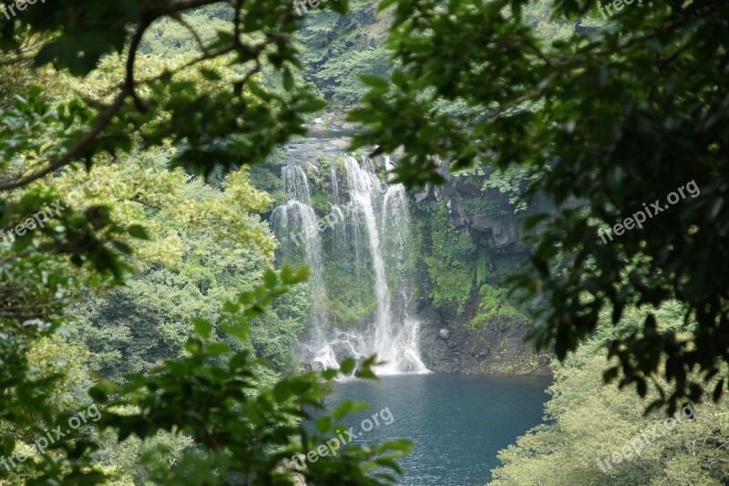 Jeju Cheonjeyeon Cheonjeyeon Waterfall Waterfall Korea