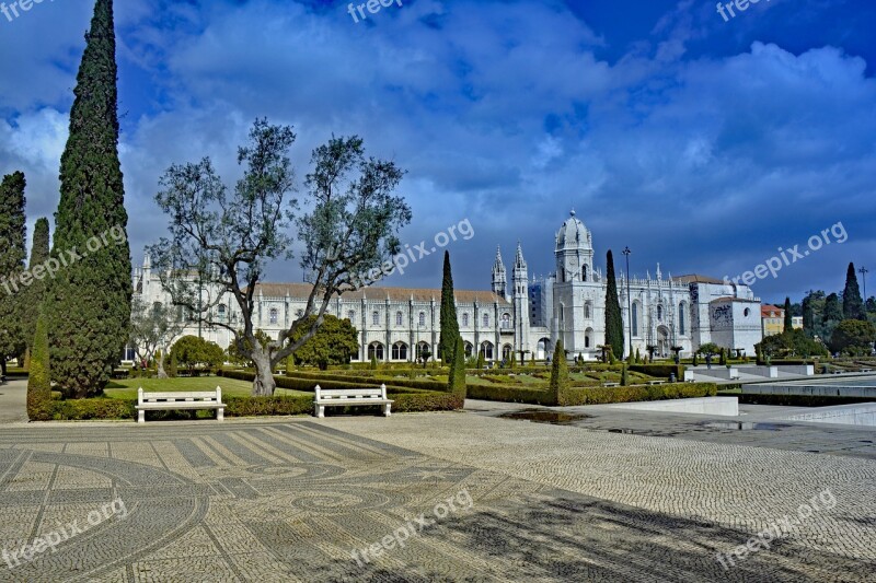 Lisbon Portugal Jerónimos Monastery Monastery Mosteiro Dos Jerónimos