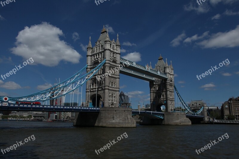 London Tower Bridge England River Thames Bridge