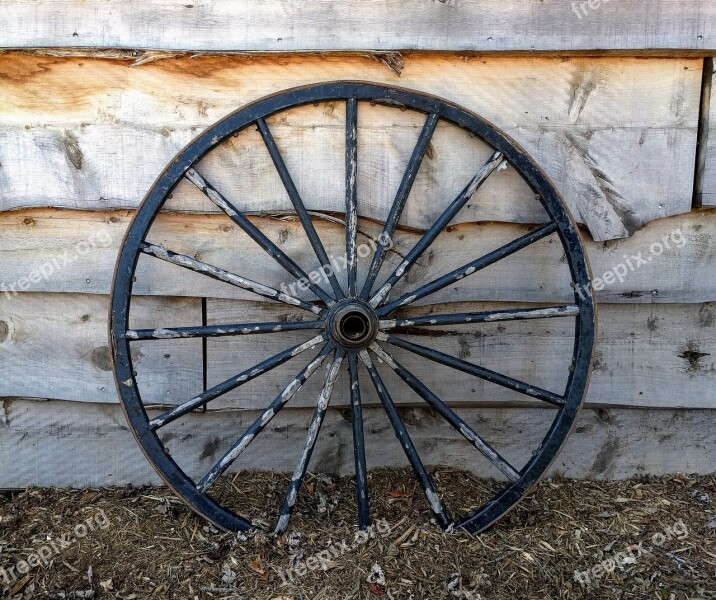 Wagon Wheel Western Rustic Wood West