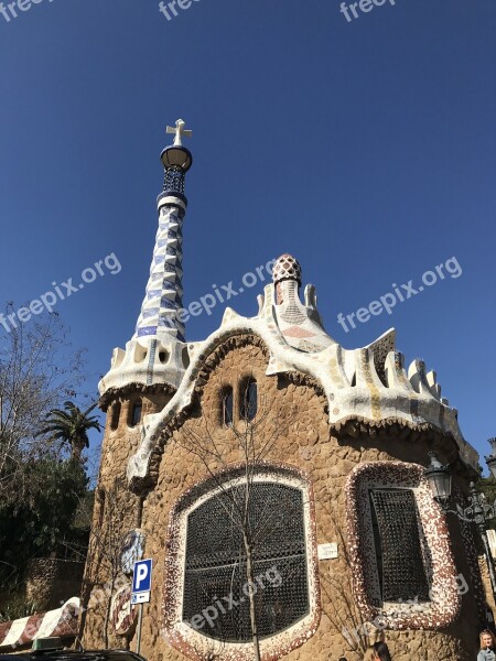 Barcelona Parc Güell Gaudi Free Photos