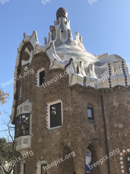 Barcelona Parc Güell Gaudi Free Photos