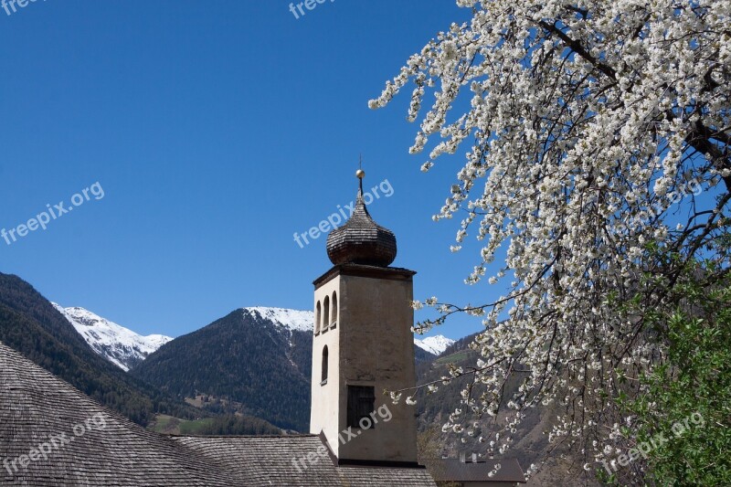 Steeple Rhaeto Romanic Church Shingle Wood Shingles Historically