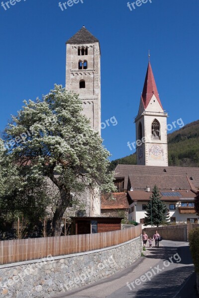 Steeple Rhaeto Romanic Gothic Church Historically