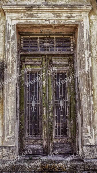 Door Weathered Aged Decay Old