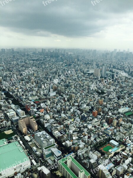 Tokyo City Tokyo Sky Tree Tourism Bird's Eye View