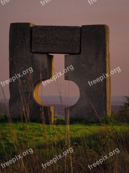 Kiss Stone Burgenland Sculpture Free Photos