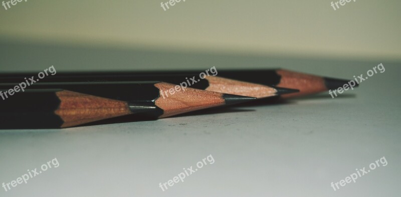 Pencil Close Up Pen Office Accessories Stationery