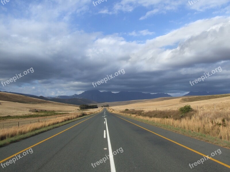 Road Landscape Wide Roadway Transport Connection