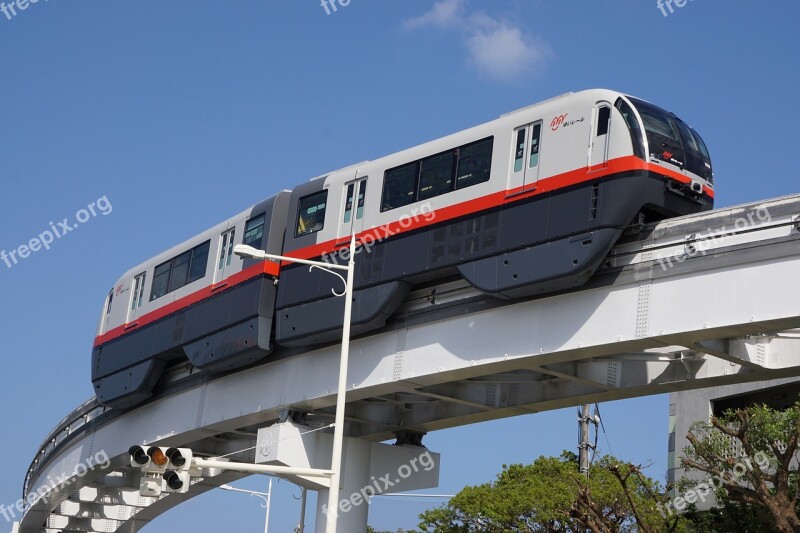 The Monorail Okinawa Blue Sky Rail Transit Naha