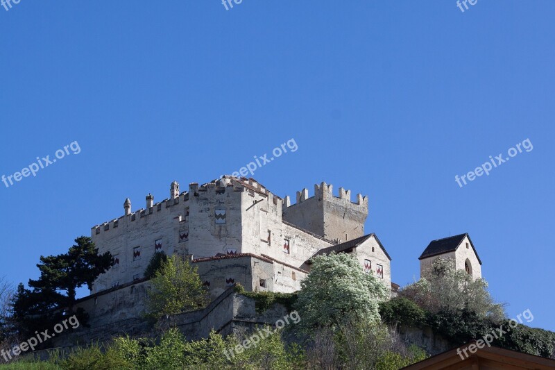 Castle Middle Ages Knight's Castle Fortress Mountain