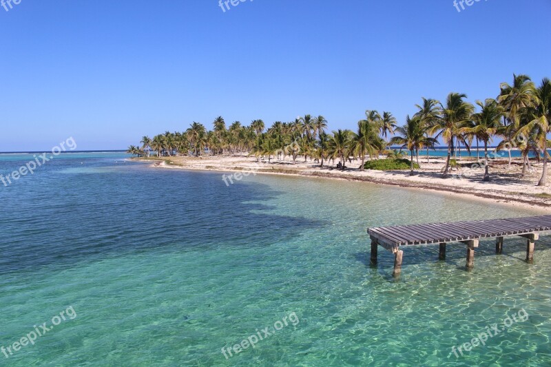 Belize Caribbean Half Moon Key Beach Sea