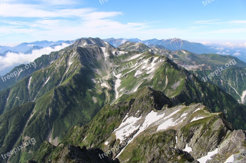 Tateyama Toyama Mountain Climbing Northern Alps Free Photos